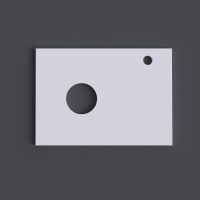 Столешница для ванной под раковину Grossman МДФ ФЛАЙ-60 см белая